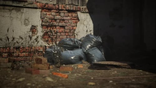 Ruins of a Very Heavily Polluted Industrial Factory
