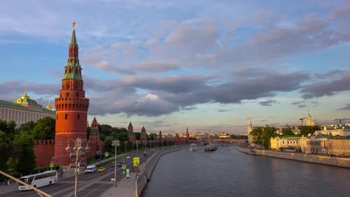 Moscow Kremlin and Moscow River
