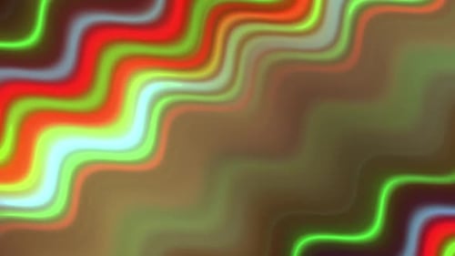 Dynamic Abstract Neon Waves Seamless Loop Background