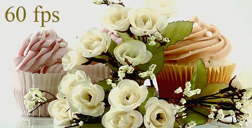 Elegant Cupcakes with Roses for Celebration