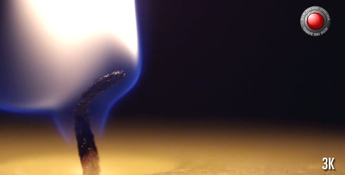 Flickering Candle Flame Provides Somber Atmosphere