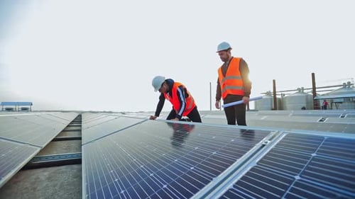 Nachhaltige grüne Energieinstallation