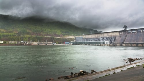 Cloud Over the Hydroelectric Power Station
