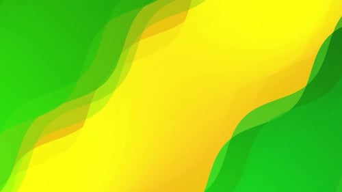 Abstract Geometric Orange And Green Purple Coloring Wave Background.4k Animation