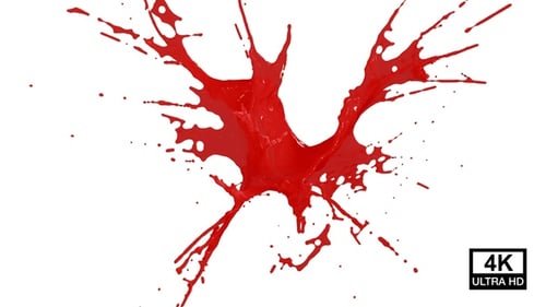 Rote Farbtropfen spritzen