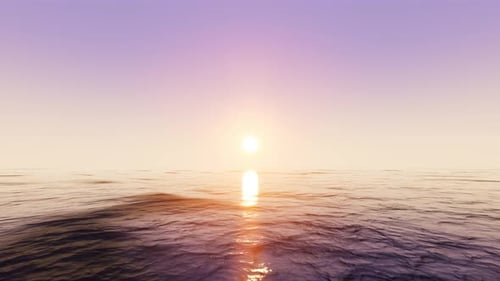 Time-lapse Ocean Sunset to Night Sky Animation