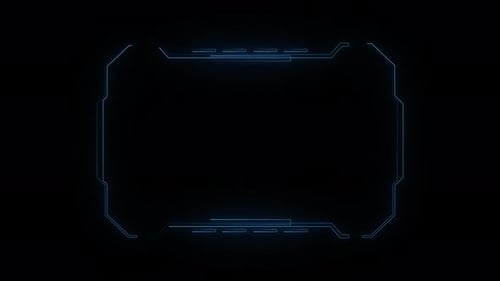 Línea Plexus de tecnología digital Hud Frame, canal alfa