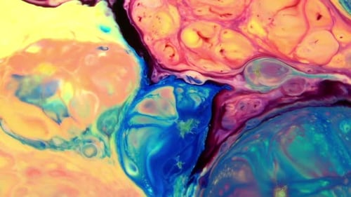 Fondo de textura de pintura galáctica psicodélica 349