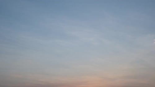 Beautiful Sunset Sky with Colorful Clouds