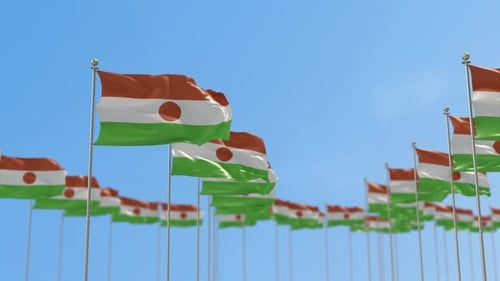 Animation der Flaggenreihe Niger