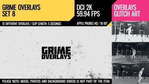 Gritty Grunge Film Overlay Textures