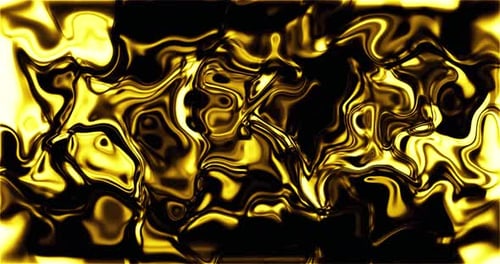 Abstract Golden Fluid Motion Background Loop