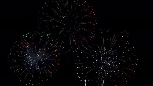 Spectacular Fireworks Display at Night Celebration
