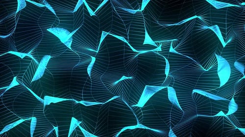 Futuristic Abstract Digital Grid Background Animation