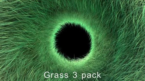 Organic Grass Circle Reveal Transition Pack