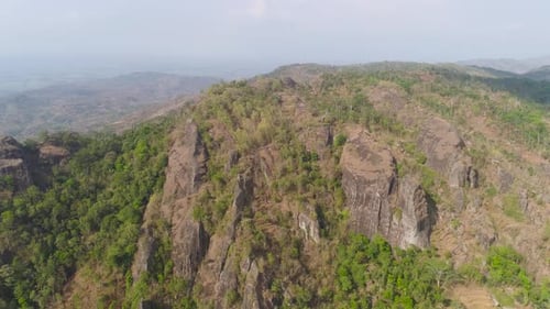 Mountain Landscape Jawa Island Indonesia