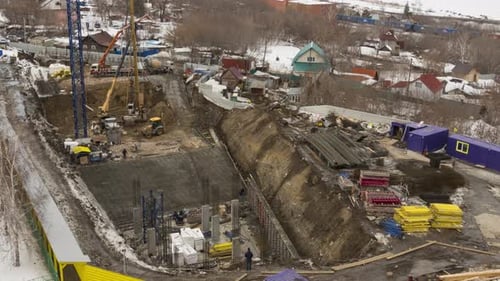 Top View Construction Site