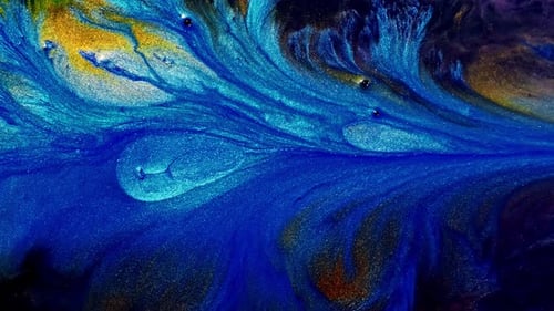 Bunter Acryl abstrakte Tinte gemischte