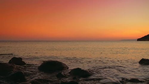 Picturesque Ocean Beach at Golden Hour