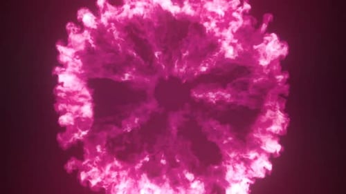 Abstract Pink Fluid Explosion Reveal