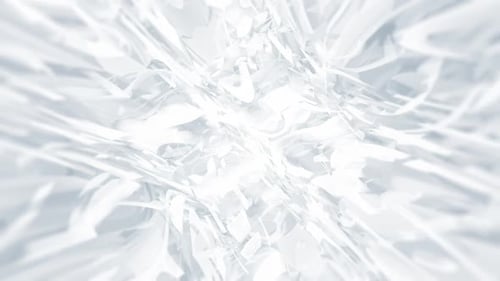 Abstract White Crystal Shards Dynamic Movement Loop Background