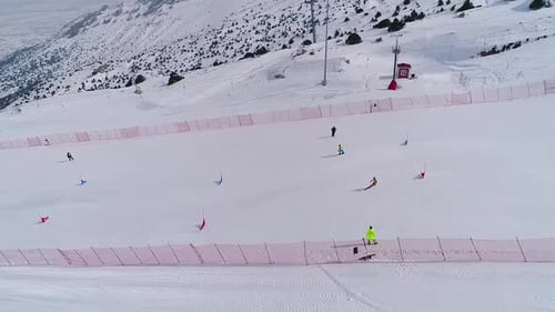 Snowboard-Rennen