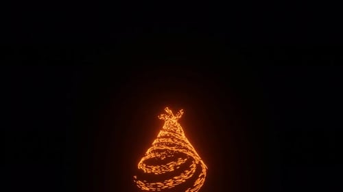 Dynamic Glowing Particle Spiral Abstract Motion Background