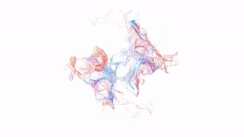 Abstract Fluid Particle Swirl Animation