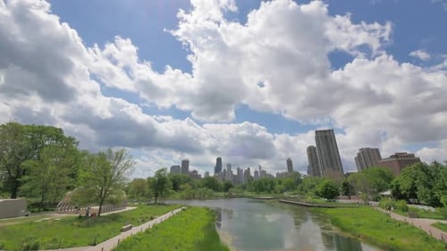 Chicago Skyline from Lincoln Park