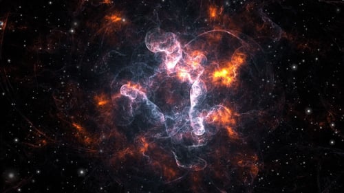 Abstract Space Nebula Background Loop Animation