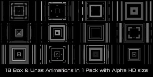 Box & Lines Elements Pack 01