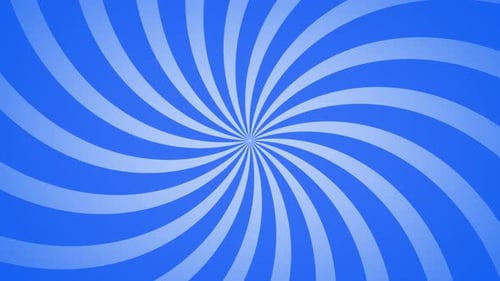 Hypnotic Blue Radial Swirl Looping Abstract Background