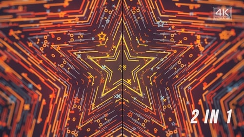 Abstract Geometric Star Pattern Loop Background Animation