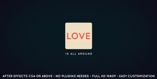 Animated Geometric Shapes Clean Logo Opener