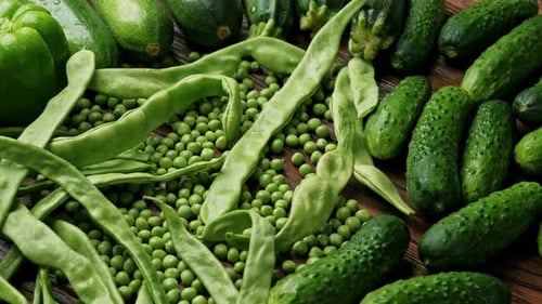 Fresh Green Different Vegetables