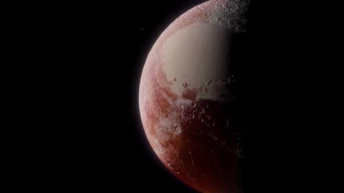 Belle vue de la planète naine Pluton depuis l'espace