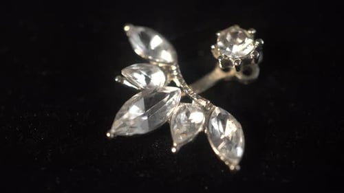 Rotation Jewelry Earrings With Crystals