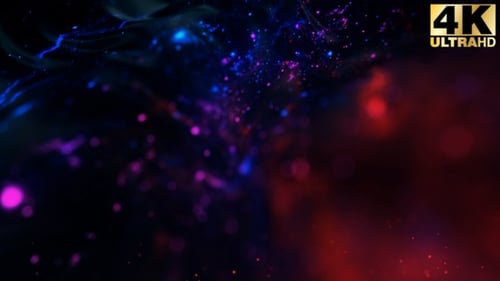 Abstract Glowing Particle Flow Background
