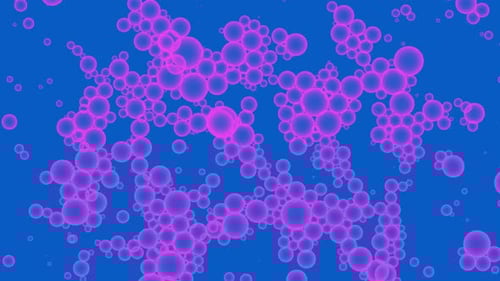 Glowing Pink Bubbles Abstract Science Background