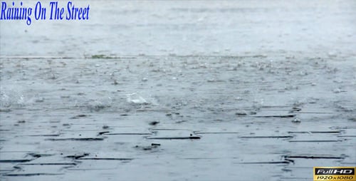 Regen auf der Straße