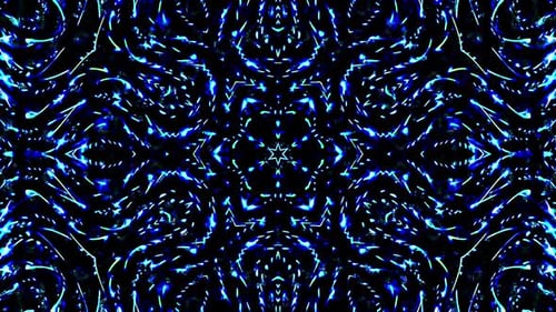 3D-Flüssigkeitslinien in einer mehrfarbigen Textur. Flüssigkeit mit blauer Reflexion. Der Hintergrund sorgt für Animationen