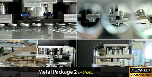 Metal Shaping Production Line in a Bright Factory