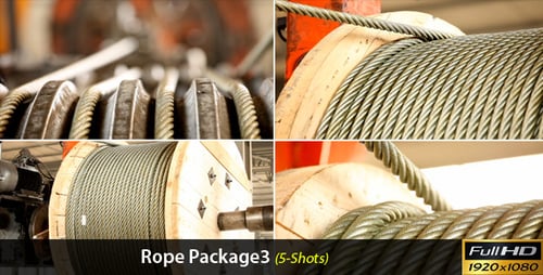 Industrial Steel Cables Spooled in a Factory