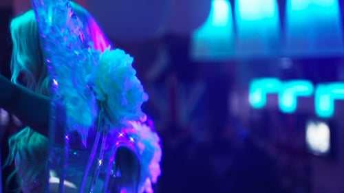 Girl Dance in Night Club