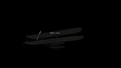 Wright Brothers First Airplane Sketch