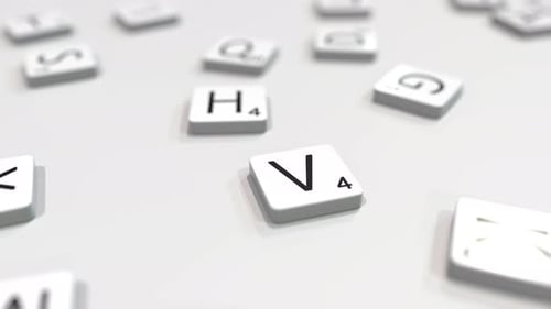 VIENNA Stadtname wird aus Buchstaben zusammengesetzt