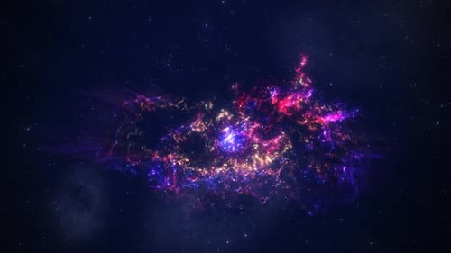 Dynamic Cosmic Nebula Energy Field Loop Background