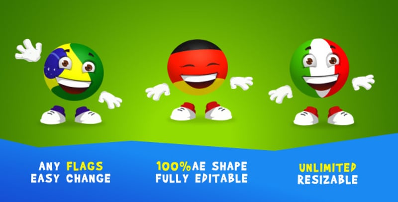 Character Editable Video Templates - Envato