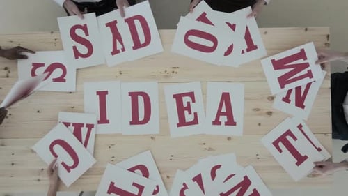 Diverse people teamwork idea