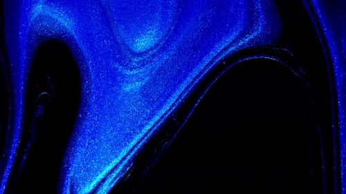 Abstract Ink Painting Dark Blue Background
